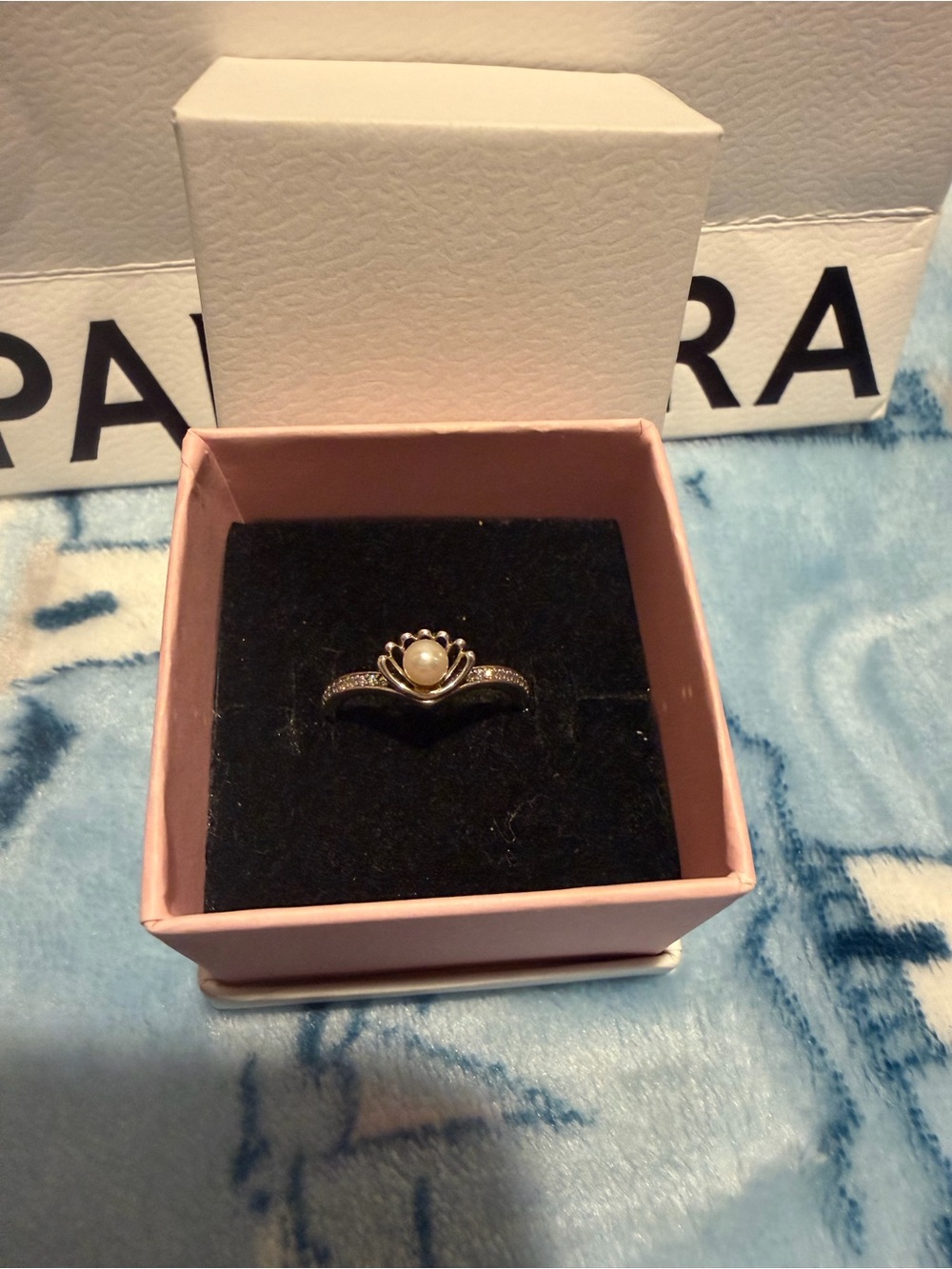Pandora Disney Princess Ariel Pearl Ring